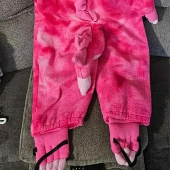 Pink dragon/dinosaur Halloween costume baby Girl 12/24 Months - Picture 6 of 7